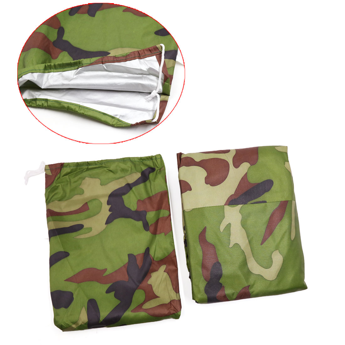 REGALWOVEN 190T Rain Dust Motorcycle Cover Outdoor Waterproof UV Protector for Yamaha Camouflage L