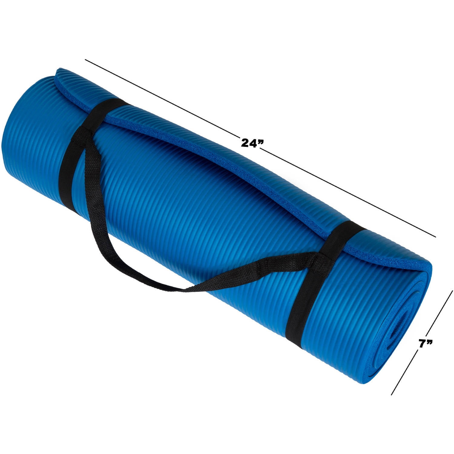Wakeman Fitness Extra-Thick Yoga Exercise Mat, Available in Various Colors