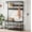 Black, variant on 72" Industrial Hall Tree with Shoe Bench & Coat Rack, Entryway Storage Organizer with 8 Hooks, 3-Tier Shelf & Metal Frame, Freestanding Mudroom Furniture for Entryway, Farmhouse, Rustic Brown
