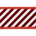 thumbnail image 4 of Red and White Stripe Christmas Ribbon, 2" x 30', by Holiday Time, 4 of 5