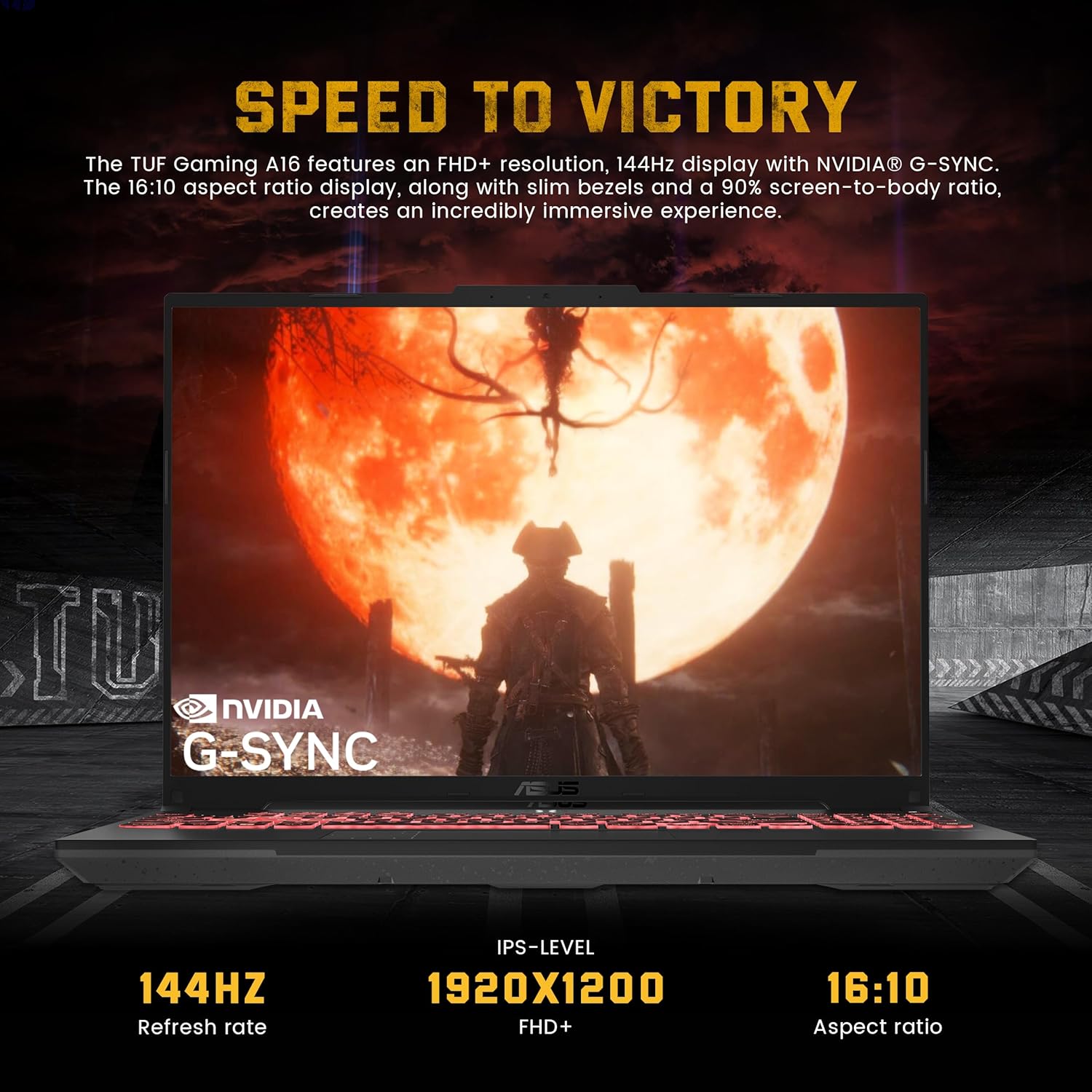 ASUS TUF A16 16" WUXGA 144Hz Gaming Laptop, AMD Ryzen 7 7445HS, 64GB DDR5, 2TB SSD, NVIDIA GeForce RTX 4050, 1-Zone RGB Backlit Keyboard, Win 11 Pro, Gray, 1TB Docking Station Set