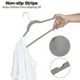 thumbnail image 5 of WYDK 100/200 Premium Non Slip Flocked Velvet Hangers 360 Degree Suit/Shirt Save space, organize clothes (Grey 100Pack), 5 of 13