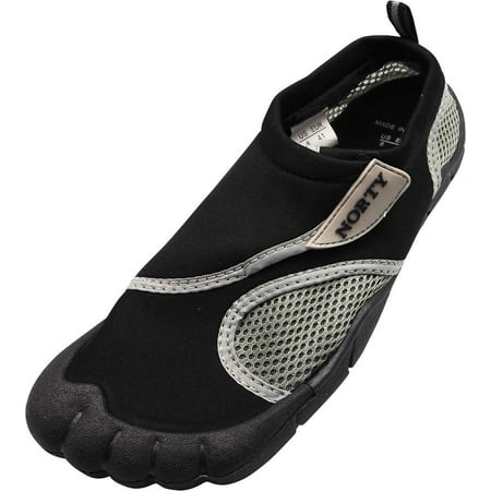 Mens Water Shoes Aqua Socks Surf Yoga Exercise Pool Beach Dance Swim Slip On NEW, 40306 Black-Grey /