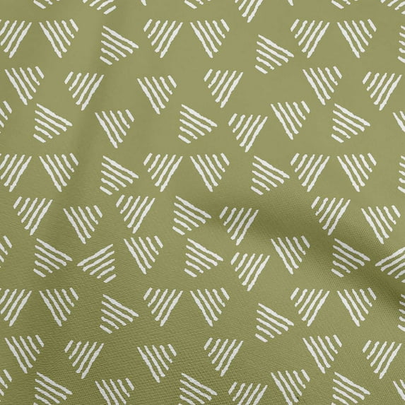 oneOone Velvet Olive Green Fabric Asian Block Craft Projects Decor Fabric Printed By The Yard 58 Inch Wide