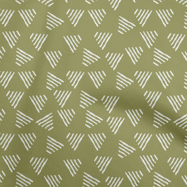 oneOone Velvet Olive Green Fabric Asian Block Craft Projects Decor Fabric Printed By The Yard 58 Inch Wide