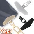 thumbnail image 2 of 3/2/1PCS 0.3MM Ultra-thin Metal Mobile Phone Case Clip Stainless Steel Lanyards Card Anti-fall Hanging Piece Patch Clips 3PCS Gold, 2 of 6