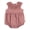Dusty Rose, variant on 1pc Baby Girl Bubble Romper, Sizes (0-3 Months - 24 Months)