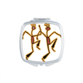thumbnail image 1 of Egypt Figure Dancing Funny Pattern Mirror Portable Compact Pocket Makeup Double Sided Glass, 1 of 3