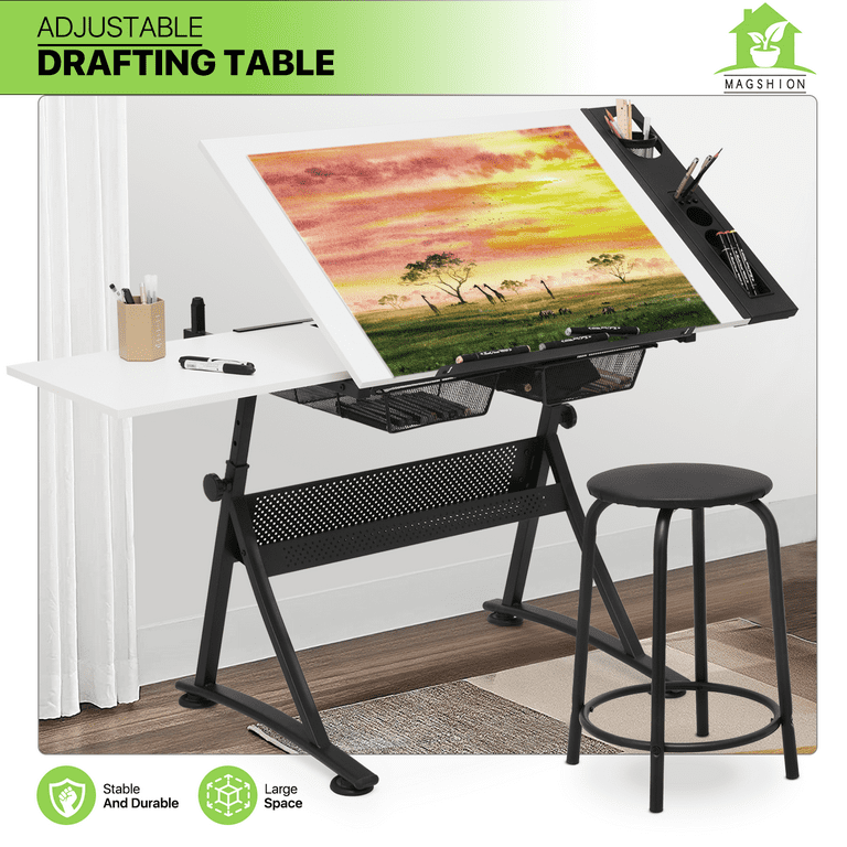Adjustable Drafting Table, Diamond Art Desk, Versatile Art Craft Station  Study Table for Artist Painters Home Office