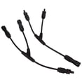 thumbnail image 3 of Solar Panel Y Branch Parallel Cable, Solar 2 To 1 Adapter PPE UV Proof Easy Wiring 2 Pcs  For Industrial, 3 of 8