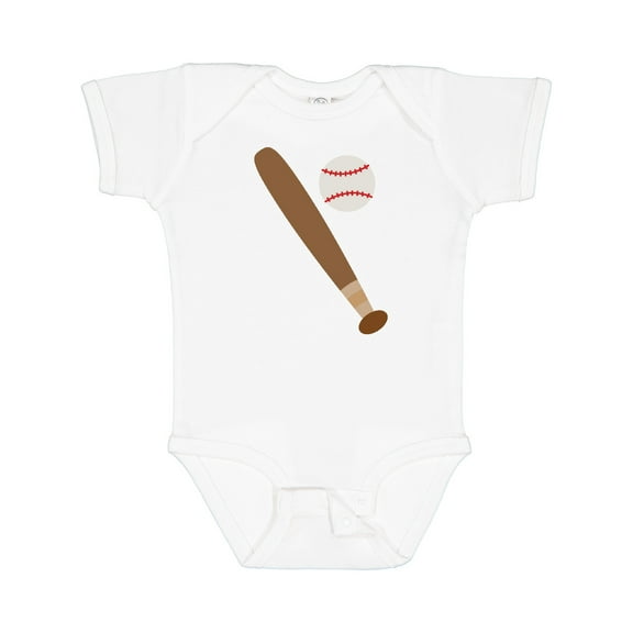 Inktastic Baseball Bat and Ball Boys or Girls Baby Bodysuit