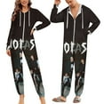 thumbnail image 6 of Stray Kids Womens Mens Hooded Jumpsuit - Zip Up One Piece Pajamas Soft Cozy Winter Warm Plush Loungewear, 6 of 7