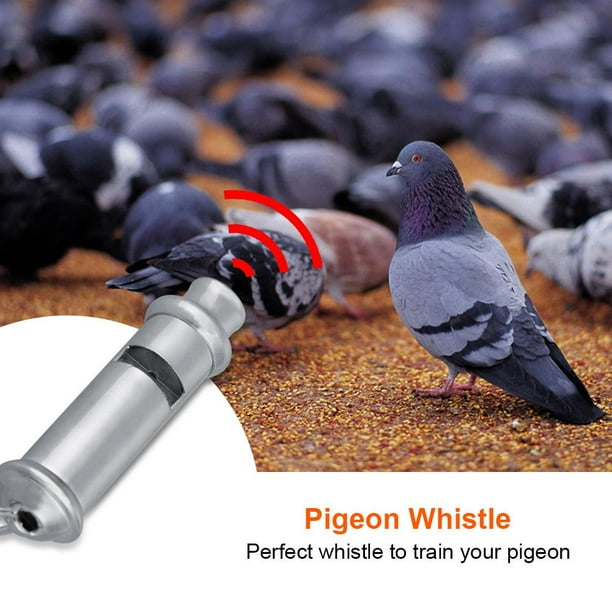 LYUMO Stainless Steel Ultrasonic Pigeon Whistle Behavior Training Tool