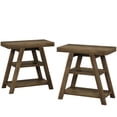 thumbnail image 4 of Spaco Wood End Table, 3-Tier Sofa Side Table with Storage Shelf, End Table for Indoor as Bedroom, Brown, 4 of 6