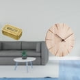 thumbnail image 2 of Caja de pañuelos,Dispensador de pañuelos para baño,Reloj de pared redondo,Reloj de pared de madera maciza para decoración de sala de estar,Reloj de pared de madera para dormitorio creativo, 2 of 7