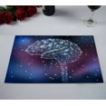 thumbnail image 2 of EREHome Forme de Cerveau Humain Faite d'Étoiles et de Planètes dans l'Espace Set de 2, 2 of 2