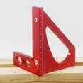 thumbnail image 3 of Triangular Ruler Red Triangular Ruler High Aluminum Alloy Triangular Ruler Layout Measuring Tool for Eng, 3 of 10