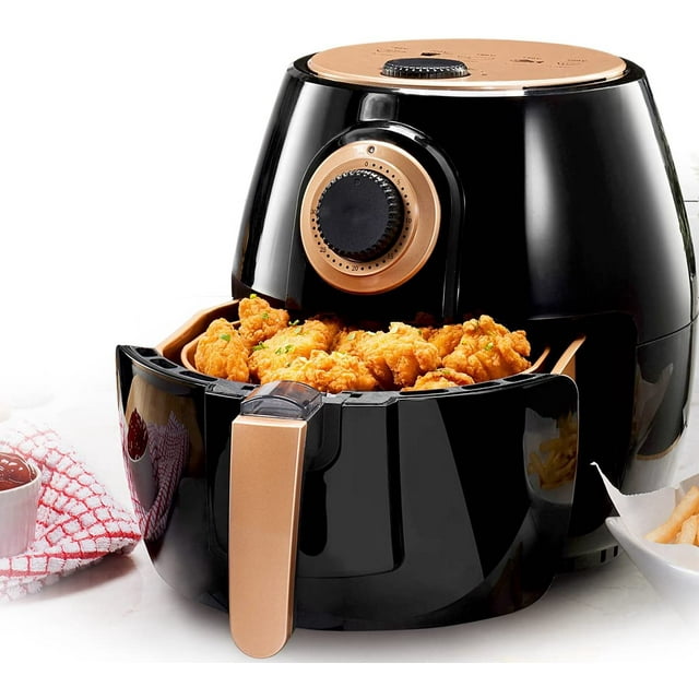 Gotham Steel Freidora de Aire XL, 3,8 Litros con Tecnología de Aire Rápido para una Cocción Saludable sin Aceite, Control de Temperatura Ajustable con Apagado Automático