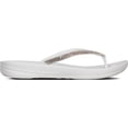 thumbnail image 2 of FitFlop Iqushion Sparkle Women's Elevated EVA Sole Sandal in White Size 8, 2 of 4