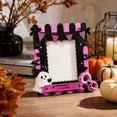 thumbnail image 3 of Halloween Wooden Photo Frame Spooky Picture Holder Decorative Timber Ornament for Tabletop Home Office Holiday Keepsake Gift Festive Indoor Display, 3 of 4