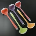 thumbnail image 4 of Ludlz Silicone Nonstick Anti Hot Translucent Handle Mixing Spoon Heat Resistant Silicone Basting Spoon Utensil Spoon Non-Stick Serving Spoon for Mixing, Baking, Serving and Stirring Tools, 4 of 8