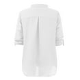 thumbnail image 5 of Womens Summer Outfits, Womens Shirts, Stylish Women Blouses Chiffon V Neck 3/4 Sleeve Elegant Work Shirt Casual Tunic Tops for and Daily Wear, 5 of 5