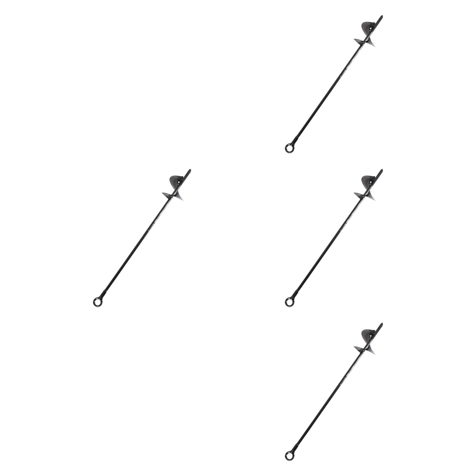 Aymzbd 4Pcs Ground Anchor Screw in Tent Stakes Earth Anchors Strong Camping Tent Anchor Black