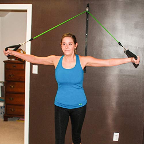 Space Saver Gym Resistance Training System 1 Rail 1 Car Resistance Bands Wall Mount Anchor Home Office Gym Exercise Equipment Fitness Accommodates Most Elastic Tubing Workout Bands Sets Walmart
