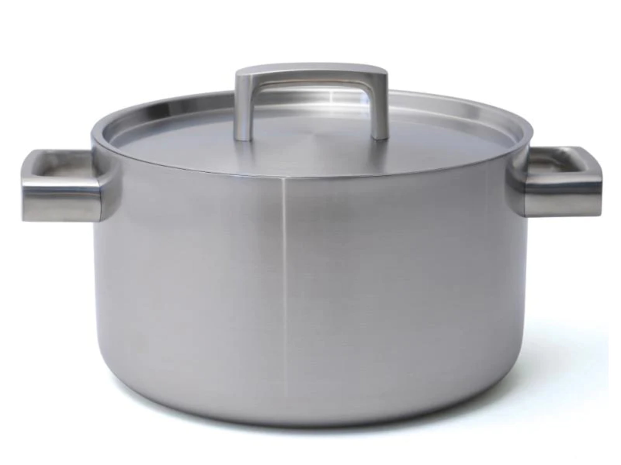 Stockpot 10 Qt Stainless Steel Commercial Tri-Ply Capsule Bottom Pot Dutch  Oven
