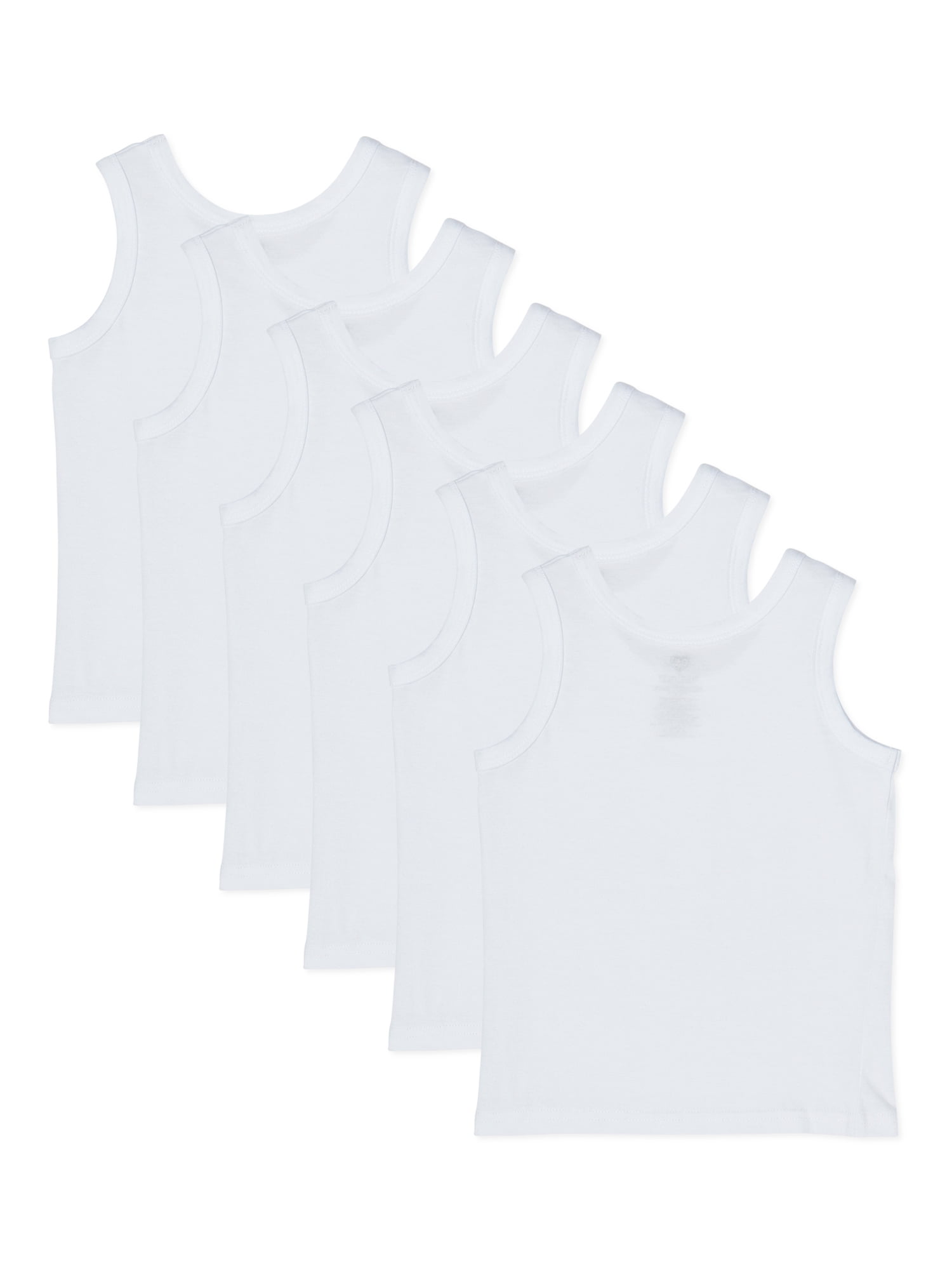 Chili Peppers Girls Tank Tops, Kids Camisoles Undershirts Set, 6-Pack