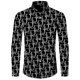thumbnail image 3 of Camisas de moda para hombre, divertidas camisetas con estampado de letras, solapa con botones, cárdigan informal de manga corta y larga, ropa de calle de hip hop, camisa, 3 of 5