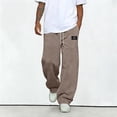 thumbnail image 3 of Fabrcox Men Baggy Sweatpants Drawstring Wide Leg Men’s Joggers Outdoor Camping Going Out Big and Tall Men’s Hiking Pants with Pockets XXL, 3 of 4