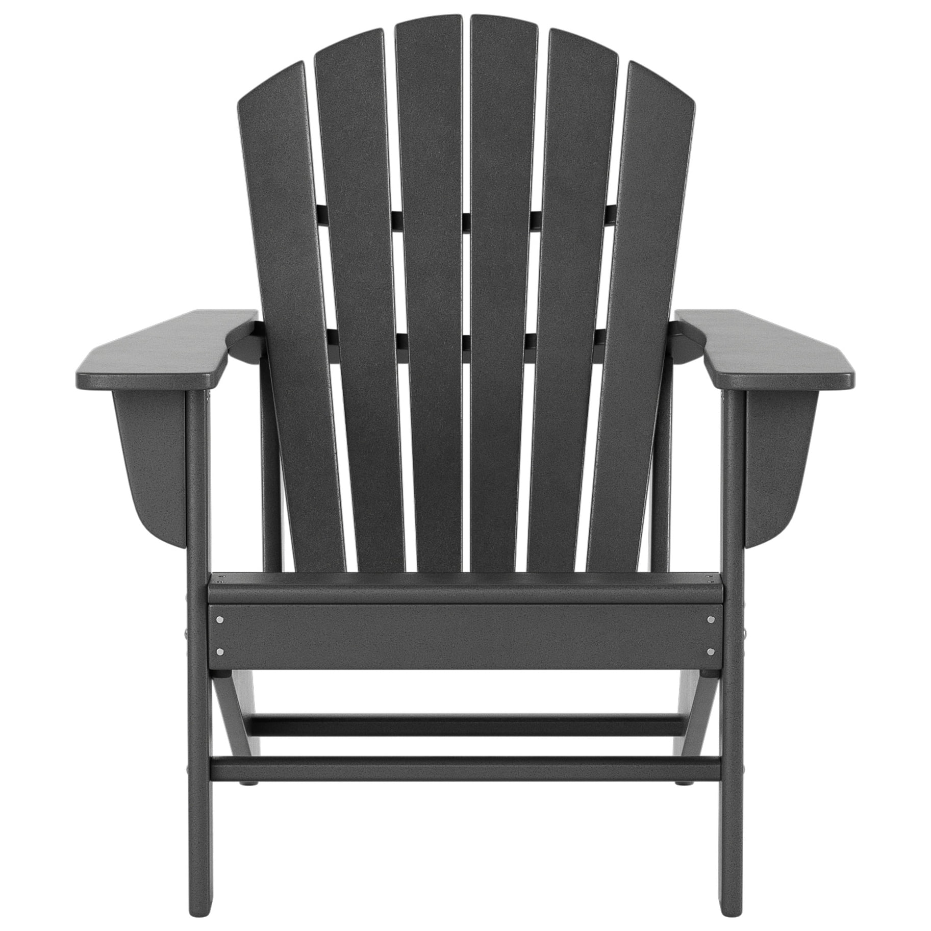 Polytrends  Altura  Outdoor Eco-Friendly All Weather Poly Patio Adirondack Chair (Set of 2) Gray