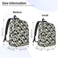 thumbnail image 3 of Lsque Sea ​​Urchin Pattern Canvas Daypack, Durable Backpack, High-quality Versatile Backpack,Vintage Compact Backpack-Small, 3 of 6