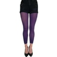 thumbnail image 2 of Purple Opaque Footless Tights for Women, 2 of 5