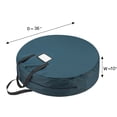thumbnail image 2 of Tiny Tim Totes 83-DT5570 5707 Premium Vacances Couronne Sac de Rangement 36 Po Couronnes - Vert, 2 of 6