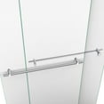 thumbnail image 3 of DreamLine Duet 30 in. D x 60 in. W x 74 3/4 in. H Semi-Frameless Bypass Shower Door in Chrome and Right Drain Biscuit Base, 3 of 15