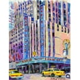 thumbnail image 2 of Wallich, Richard 15x18 Gold Ornate Wood Framed with Double Matting Museum Art Print Titled - Radio City Music Hall, 2 of 4