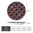 thumbnail image 2 of Kdxio Red And Blue Cars Bone China Decorative Plate Ceramic Decorative Plate for Home Office Wall Stand Decorative Plates for Home Bedroom-7in, 2 of 6