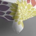 thumbnail image 5 of Yellow Floral and Petal Pattern Square Tablecloth,Waterproof Square Table Cover,Wipeable Spillproof Washable Table Cover for Home Kitchen Party Decor 42"X42"(107x107cm), 5 of 6