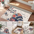 thumbnail image 5 of Bathroom Rugs 2x3 Ft, Independence Day Non Slip Area Rugs for Kitchen Bedroom Entryway, Vintage Gnomes Usa Flag Star Tree Branch Washable Carpet Runner Rug Floor Mats for Bedroom Home Decor, 5 of 8