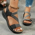 thumbnail image 5 of Women's Summer Sandals : with foot arch pad, Adjustable Woven Straps for All-Day Walking Comfort, 5 of 9