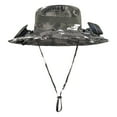 thumbnail image 2 of 2025 New Solar Powered Fan Hat with 2 Removable Fans Wide Brim Sun Hat for Outdoor Fishing, Hiking Gardening, USB Solar Charging I-C, 2 of 3