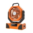 thumbnail image 1 of Ventilador Recargable Solar Camping Con LED (20000mAh) Naranja, 1 of 9