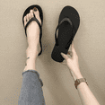 thumbnail image 4 of Chanclas de tacón plano de verano para mujer, chanclas de moda para exteriores, playa, antideslizantes, lindas sandalias para estudiantes, 4 of 6