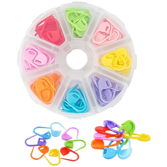 80Pcs Knitting Stitch Markers Colorful Stitch Markers Knitting Crochet Stitch Markers
