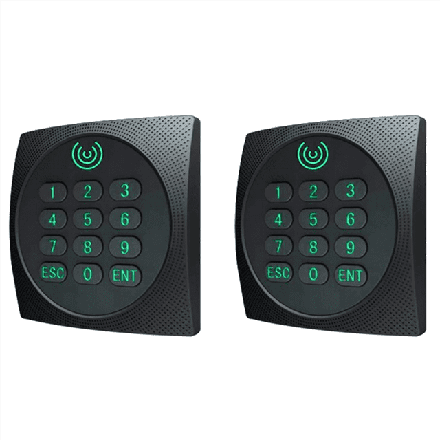 2X KR602M Wiegand 34/26 Bit RFID Reader 13.56Mhz for Access Control Supports Card NFC Password with Keyboard LED