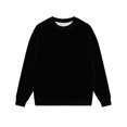 thumbnail image 4 of Breezora Women’s Casual Long Sleeve Crew Neck Sweatshirt Lightweight Loose Fit Everyday Top for Fall Street Style Cozy Loungewear XL Size Black, 4 of 4
