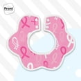 thumbnail image 3 of Bingfone Breast Cancer Awareness (3) Soft Bibs For Baby Boy Girl 360 Rotate Petal Absorbent Bibs Washable For Drooling Teething, 3 of 9