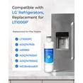 thumbnail image 2 of Waterdrop LT1000PC ADQ747935 MDJ64844601 Refrigerator Water Filter, Replacement for LG® LT1000P®, ADQ74793501, ADQ74793502, Kenmore 46-9980, 9980, Pack of 6, 2 of 9